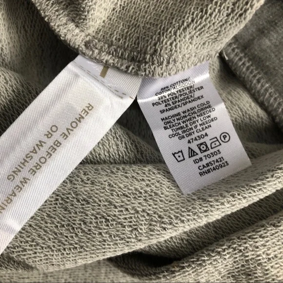 🎄Loft grey tie skirt mini above knee SZ M NWOT - Picture 6 of 6